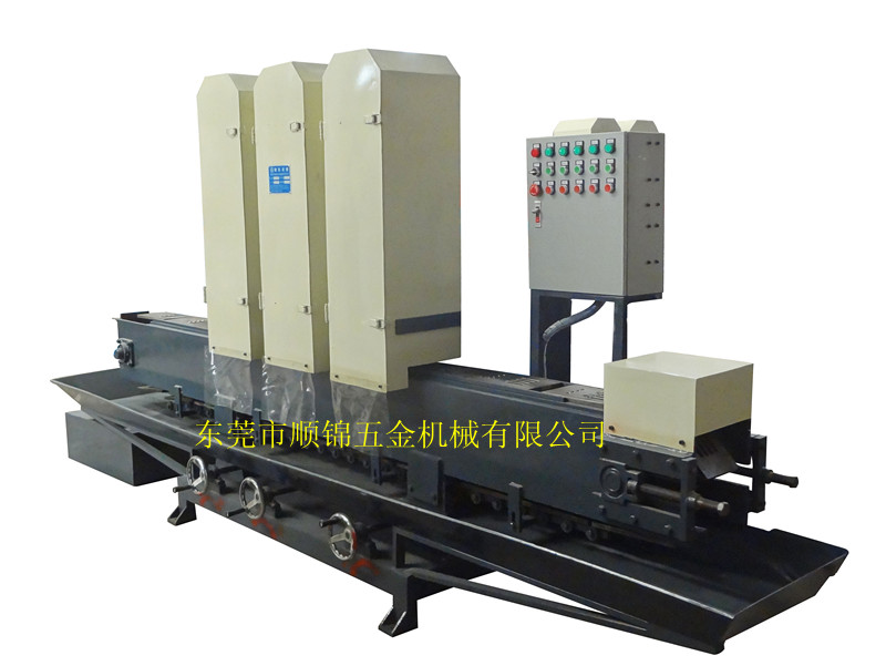 SJ-L607-3 三组链板输送式水磨拉丝机